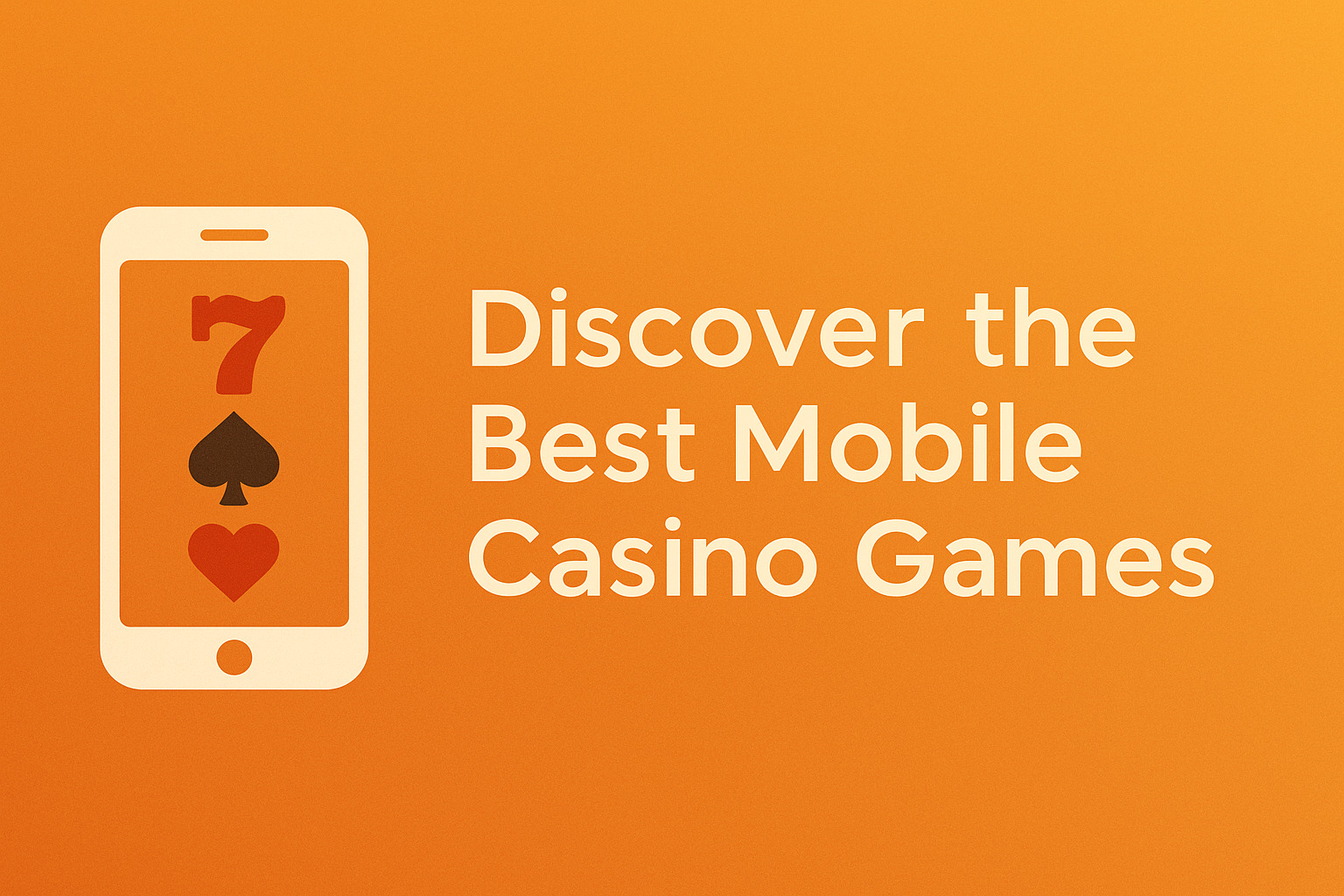Discover the Best Mobile Casino Games